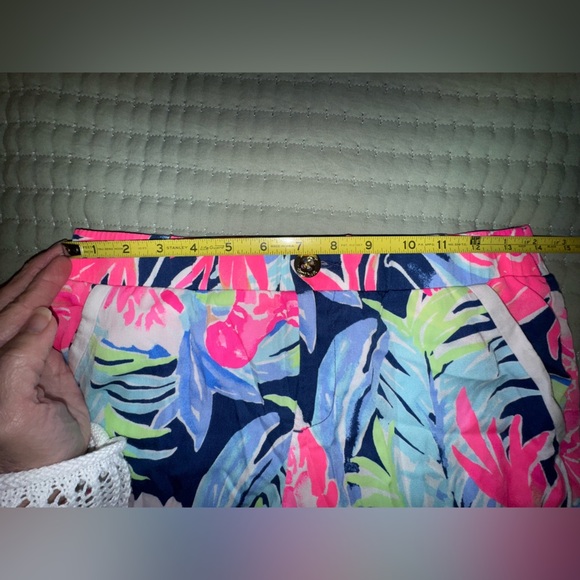 Lilly Pulitzer Women's Madeira Pants High Tide Navy Tropic Multi Size 2. VGUC - Picture 8 of 14